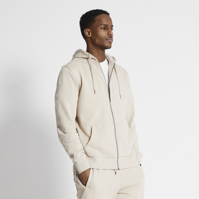 Basic zip hoodie "Rocky"